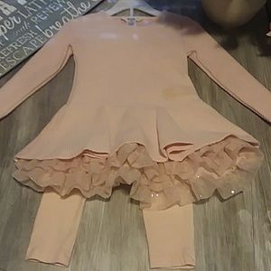 Girls pink long sleeve "Guess" outfit